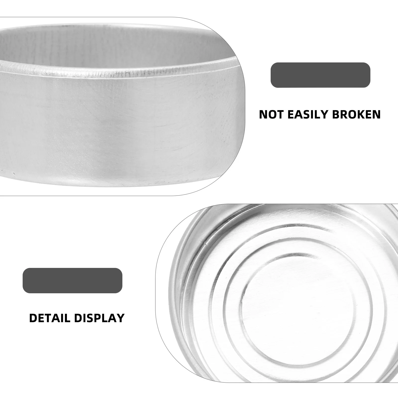 

100Pcs High-Quality Wax Base Shell Safe Durable Unique Concave Design Easy Operation DIY Aluminum Holder