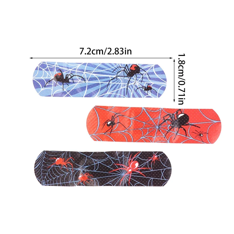 120/1PC Cartoon Spider Band Aid Disposable Breathable Adhesive Bandages Kids First Aid Wound Plaster for Halloween Home Travel view 6