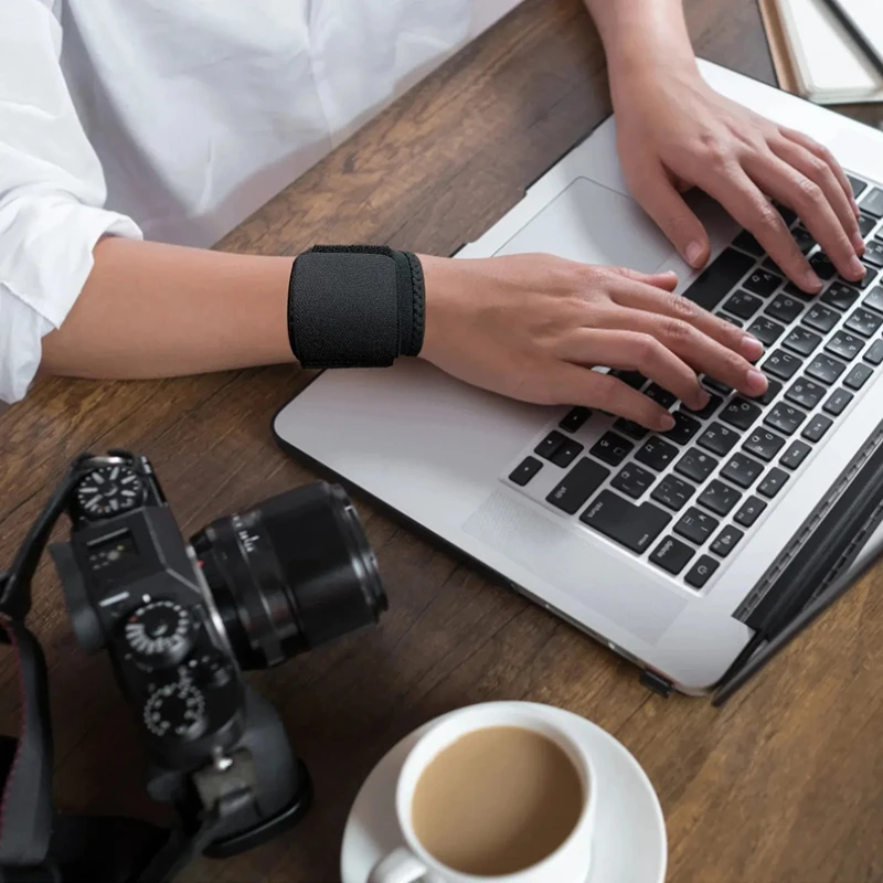 Kompressionsbandage für Sportarten: Dünner, atmungsaktiver, verstellbarer Handgelenkstützgurt – Robuster, flexibler Handgelenkschutz für das Fitness-Training – Detail 3