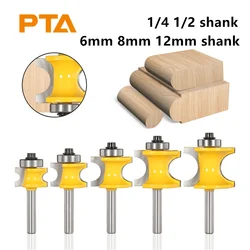 6mm 6.35mm 8mm 12mm 12.7mm golonka do połowy okrągłego zestaw części z łożyskiem, frezarka do obróbki drewna nóż do drewna wiertni