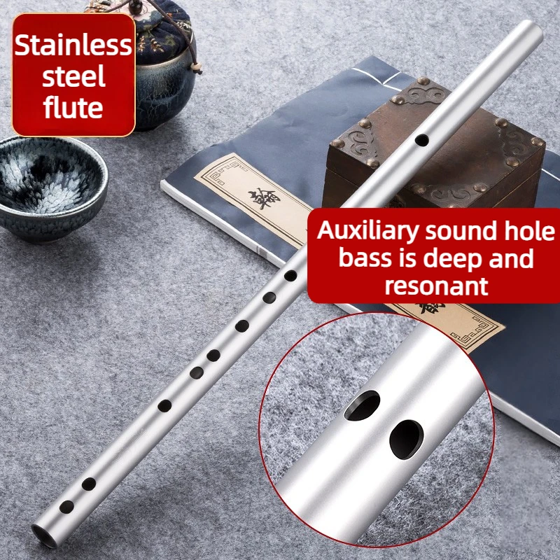 Stainless Steel Flute Professi - Musical Instrument Fife 评论和价格
