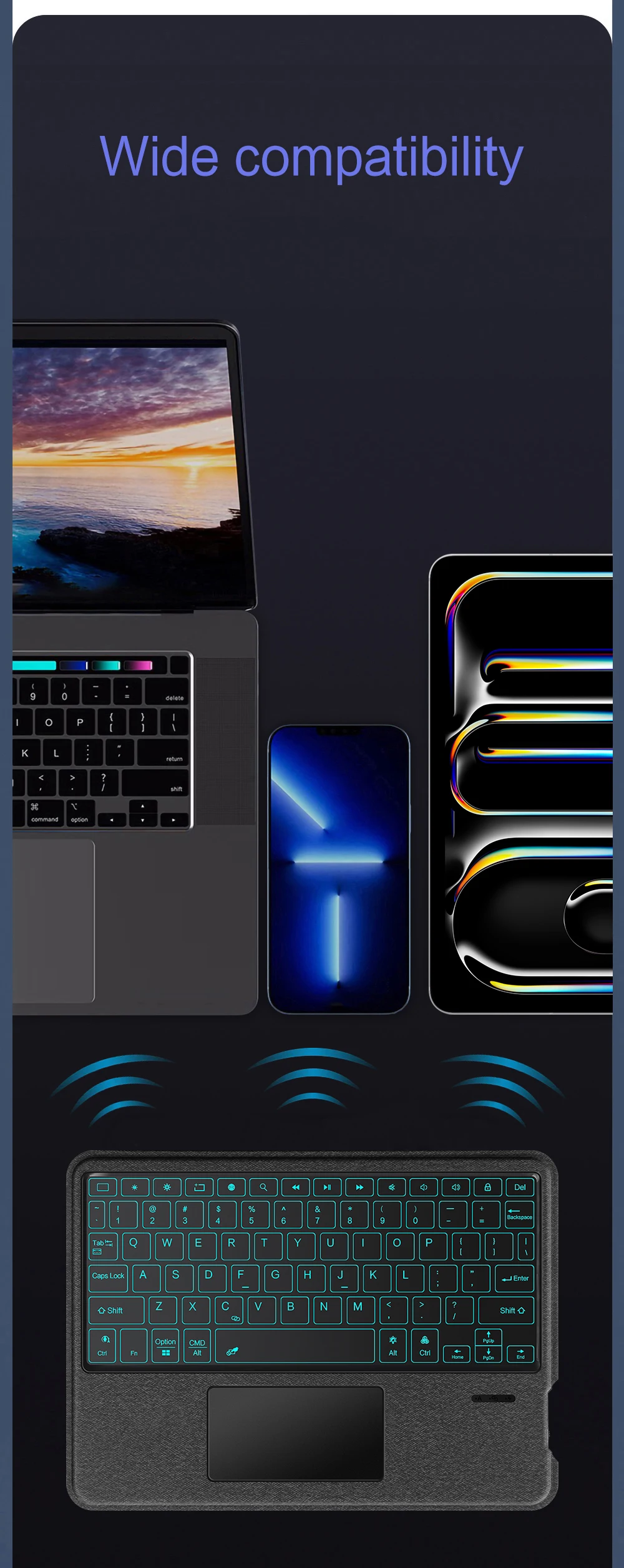 Magic Keyboard Hülle für iPad Pro M5 11 13 Zoll 2025 Smart Abnehmbare Tastaturabdeckung für iPad Pro 13 12.9 Air 4 5 6 11 13'' Funda – Detail 11