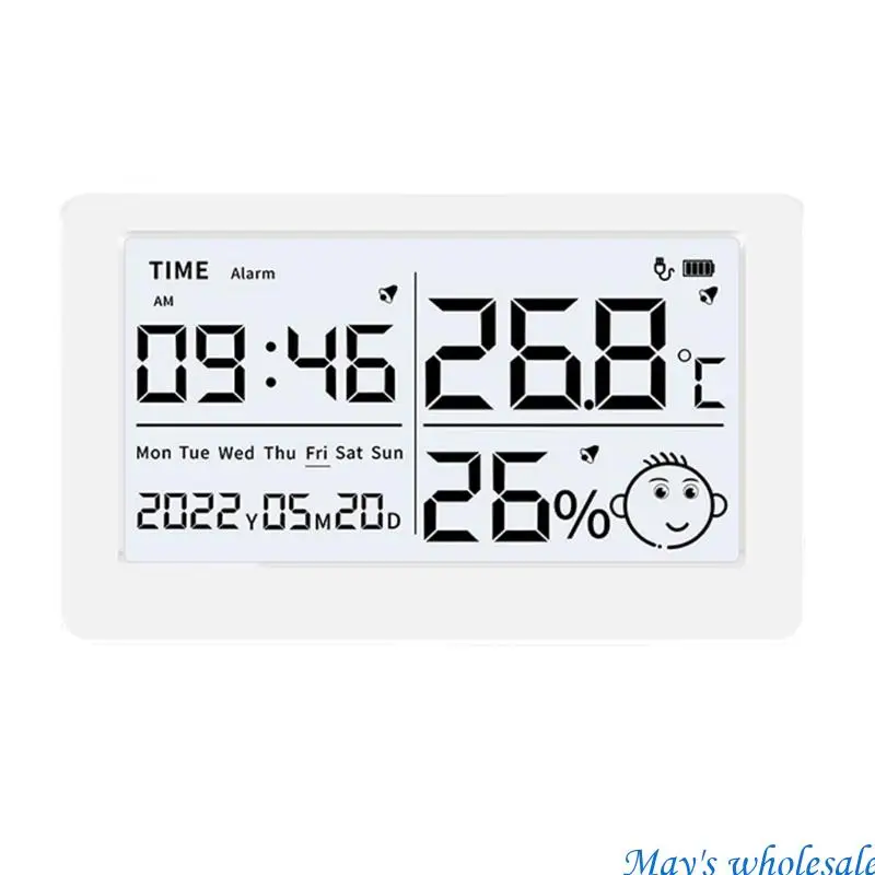 Intelligent WiFi Temperature And Humidness Gauges For Baby Room Home Office Indoor Environment Tracking With Digital Screen 448A