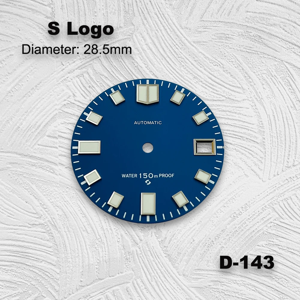 High Quality Green Luminous NH35 Dial 28.5mm Watch Dials Fits for NH35/NH36 Movement Men Watch Accessories ﻿