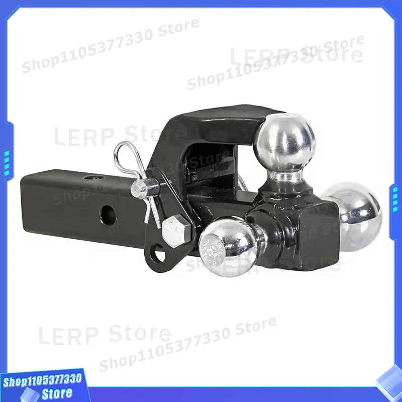 Universal Three Ball Head Trailer Arm Square Hook Adapter for RV Truck Towing Bar Connection Parts Heavy Duty Hitch Accessory