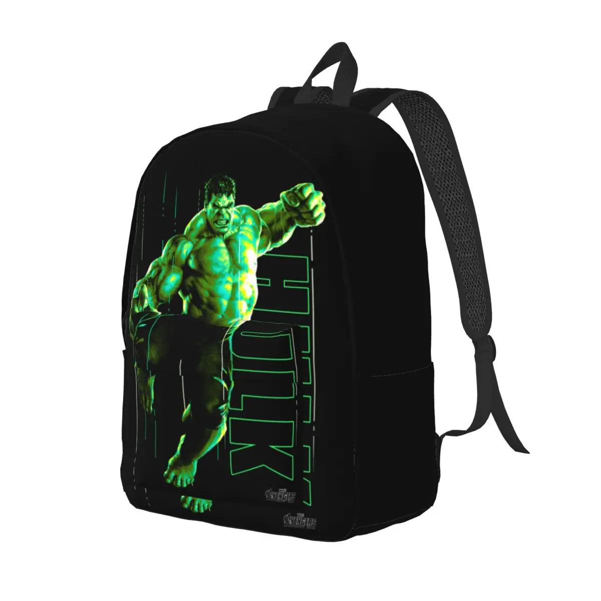 Custom Hulk The Incredible Glow Canvas Backpack for Men Women College School Students Bookbag Fits 15 Inch Laptop Bags