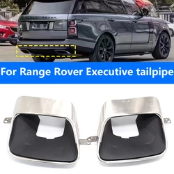 For 2019 to 2022 Range Rover exhaust pipe upgrade square mouth stainless steel muffler tip nozzle exhaust tail section