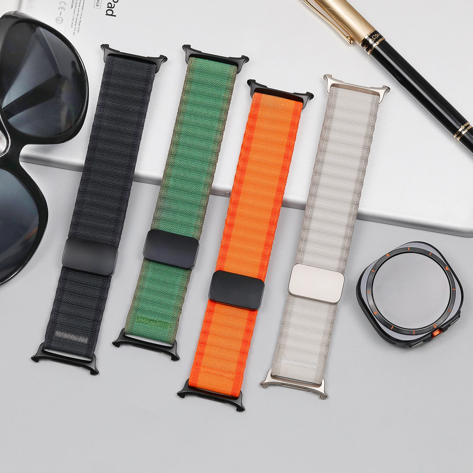 

Trail Loop Strap For Samsung Galaxy Watch Ultra 47mm Accessories Sport Nylon Magnetic Bracelet Galaxy Watch7 Ultra 47 mm Bands