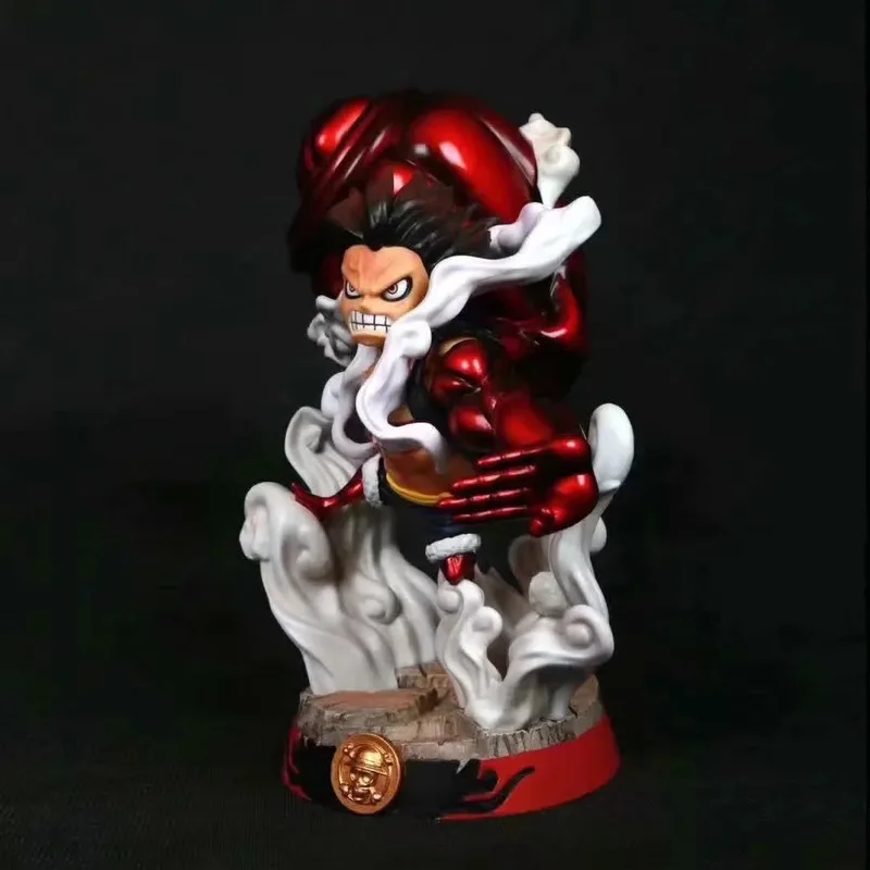 28 cm One Piece Gear 4 Rufy Battle Stance Japan Anime Figure Modello Statua Collezione di ragazzi Decorazione del desktop Ornamento Giocattoli Regali