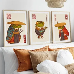 Japanese Frog Wall Art Matsumoto Hoji Cartoon Poster Print Canvas Painting Wall Pictures for Living Room Club Home Decor Gifts