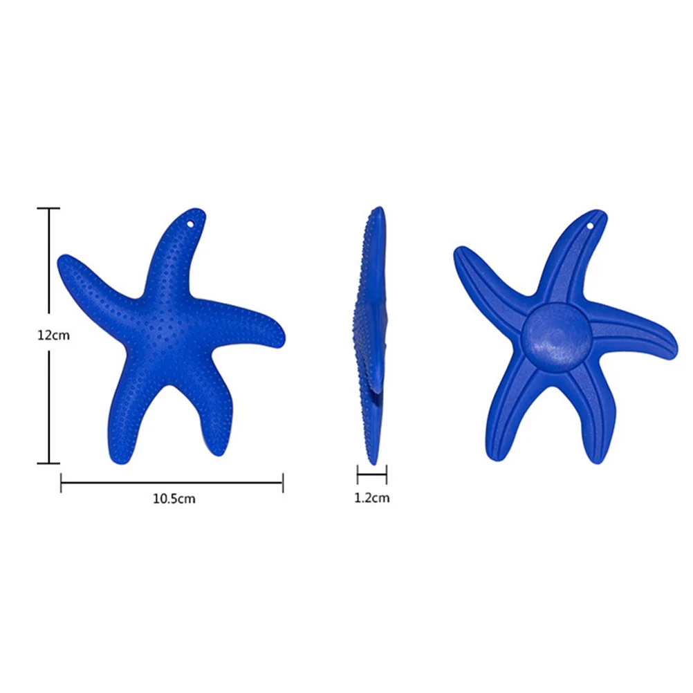 الكرتون سيليكون الأسنان مضغ الصف الطبي عضاضة مهدئا الأزرق لعبة التسنين هدية الطفل #4
