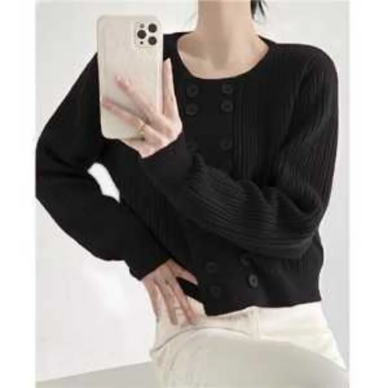 

Осень-зима, новая французская вязаная куртка, нежный стиль, свитер в западном стиле, кардиган для женщин