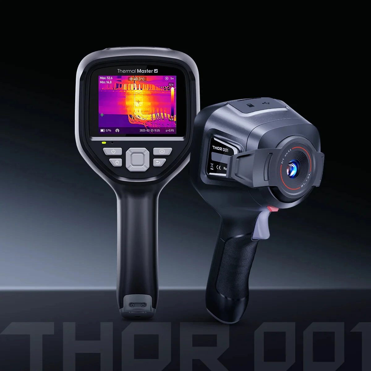 Thor 001 Handheld Thermal Imaging Camera 512x384 Super IR Resolution -20℃ ~550℃ Infrared Thermal Imaging Camera