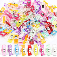 Multipurpose Sewing Clips Colorful Clips Plastic Craft Crocheting Knitting Safety Clips Assorted Color Binding Clips Paper