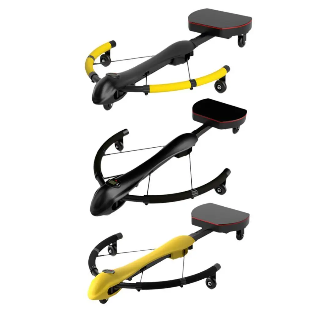 

Ab Roller Rowing Machine 3 Levels of Workout Resistance Adjustable Indoor Non Slip Handle Portable Home Gym Abdominal Roller