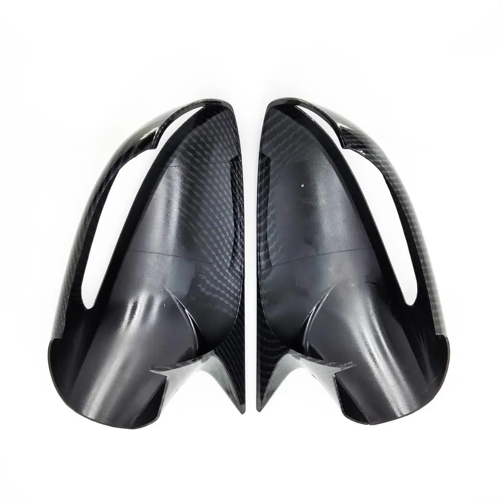 Carbon Fiber Look Door Side View Mirror Cover Caps For Hyundai Sonata 2011-2014