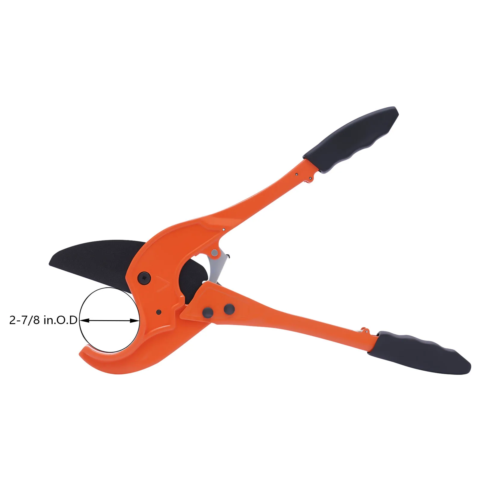 

PEX, PVC, PPR Cutter 75mm (2-7/8'') Pipe Cutter, Heavy Ratchet Pipe Cutter with Replaceable Blade for Home DIY, Maintenance, Pro