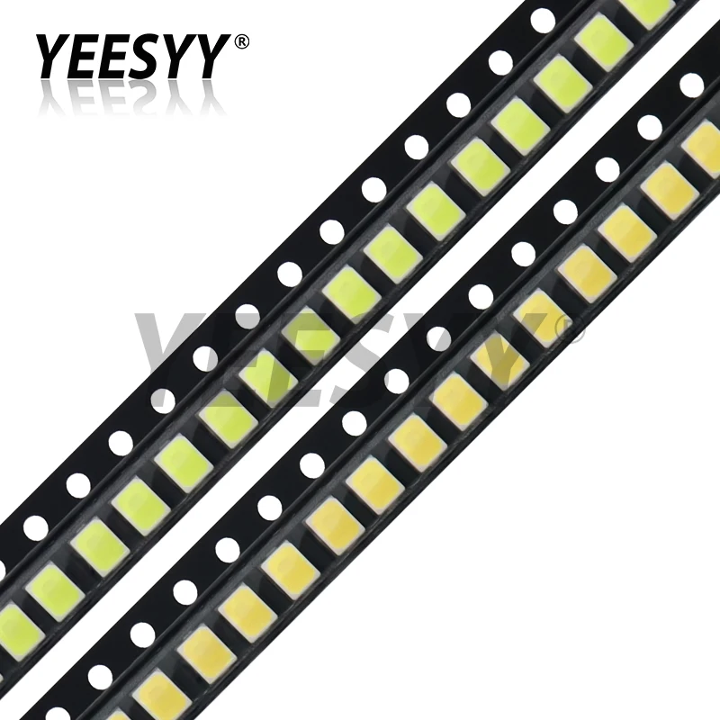 100pcs 0.2W 2835 LED Lamp Bead 20-25lm White 6500K / Warm White 3000K SMD Beads Chip Diode 3.0-3.6V