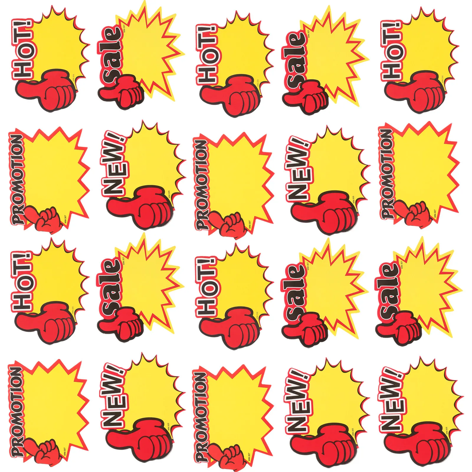 200Pcs Price Tags Paper Labels for Retail Shops Supermarket Fruit Vegetable Price Display Signs Sales-Promotion Cards