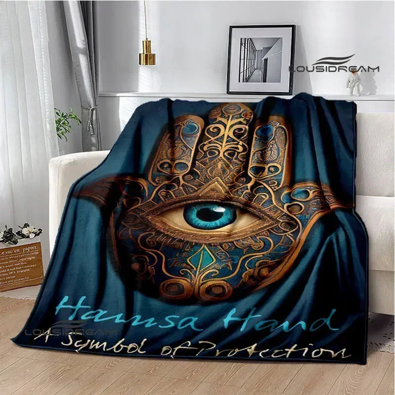 

3D Hand Of Fatima Printed Blankets Fashion Warm Blanket Soft And Comfortable Blanket Home Travel Blanket Birthday Gift