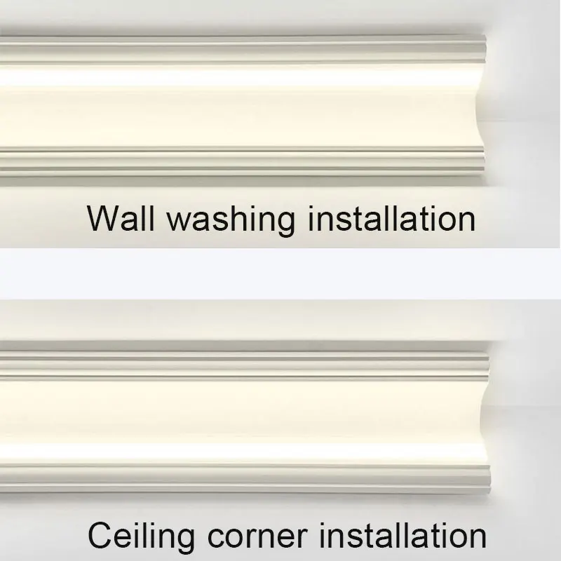 Led Ceiling Aluminum Profile Surface Mount Upward and Downward Luminous LED Wall Washer for Corner Bedroom Living Room