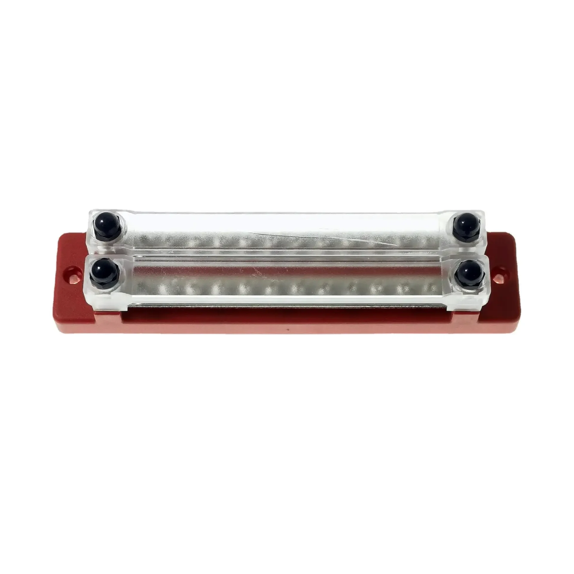 

Busbar Double Row Straight Row Block With Cover 28 Way 2+12 M6 Current 250A For Rv Yacht