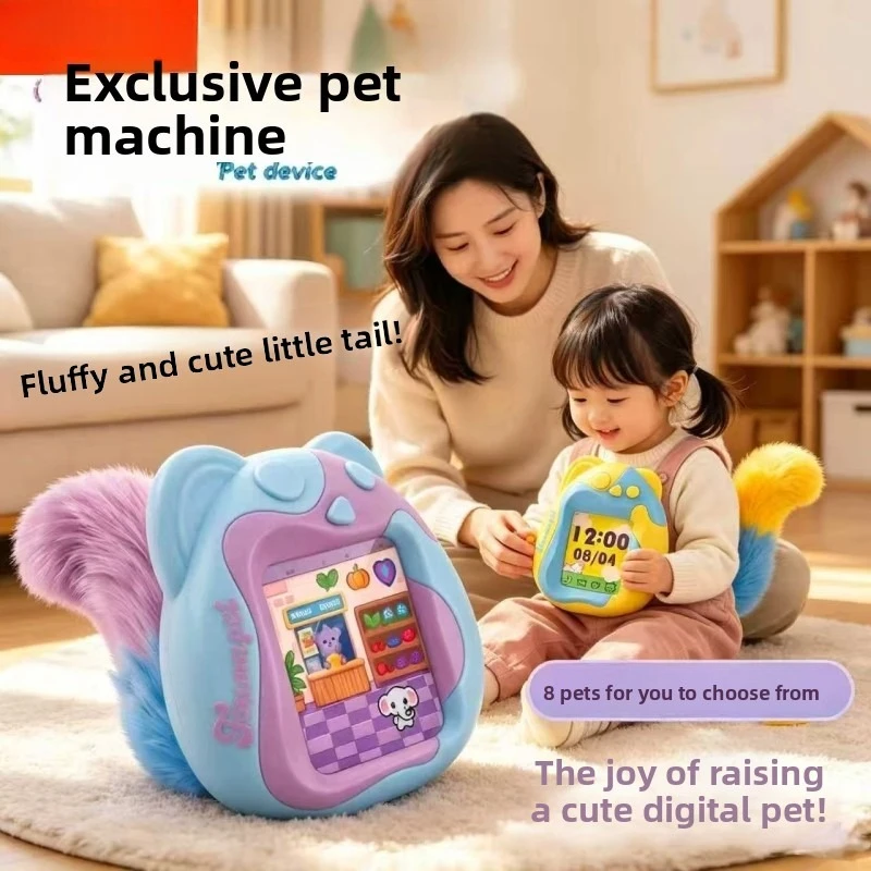 Kawaii Color Screen Pet Machine Mini Handheld Learning Game Device Educational Children Toy Birthday Gifts Kids Electronic Toys