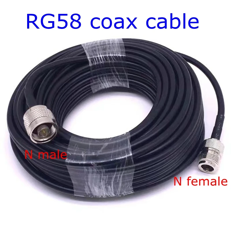 

RG58 Coax Cable L16 N Male To N Female Connector L16 N Type To N Crimp for RG58 Pigtail Extension Antennm 15cm/20cm/200cm