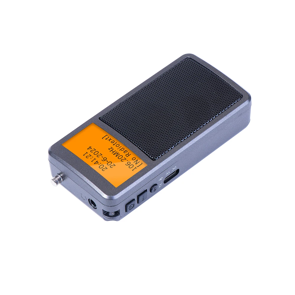 راديو FM محمول مع مكبر صوت مدمج ، راديو بلوتوث متعدد الوظائف ، مشغل موسيقى قابل لإعادة الشحن ، ساعة منبه ،