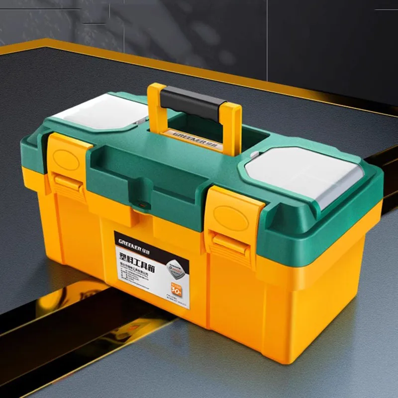 Plastic Empty Toolbox Hardware Storage Professional Multifunctional Maintenance Tool Bag Electrician Carpentry Tools Packaging