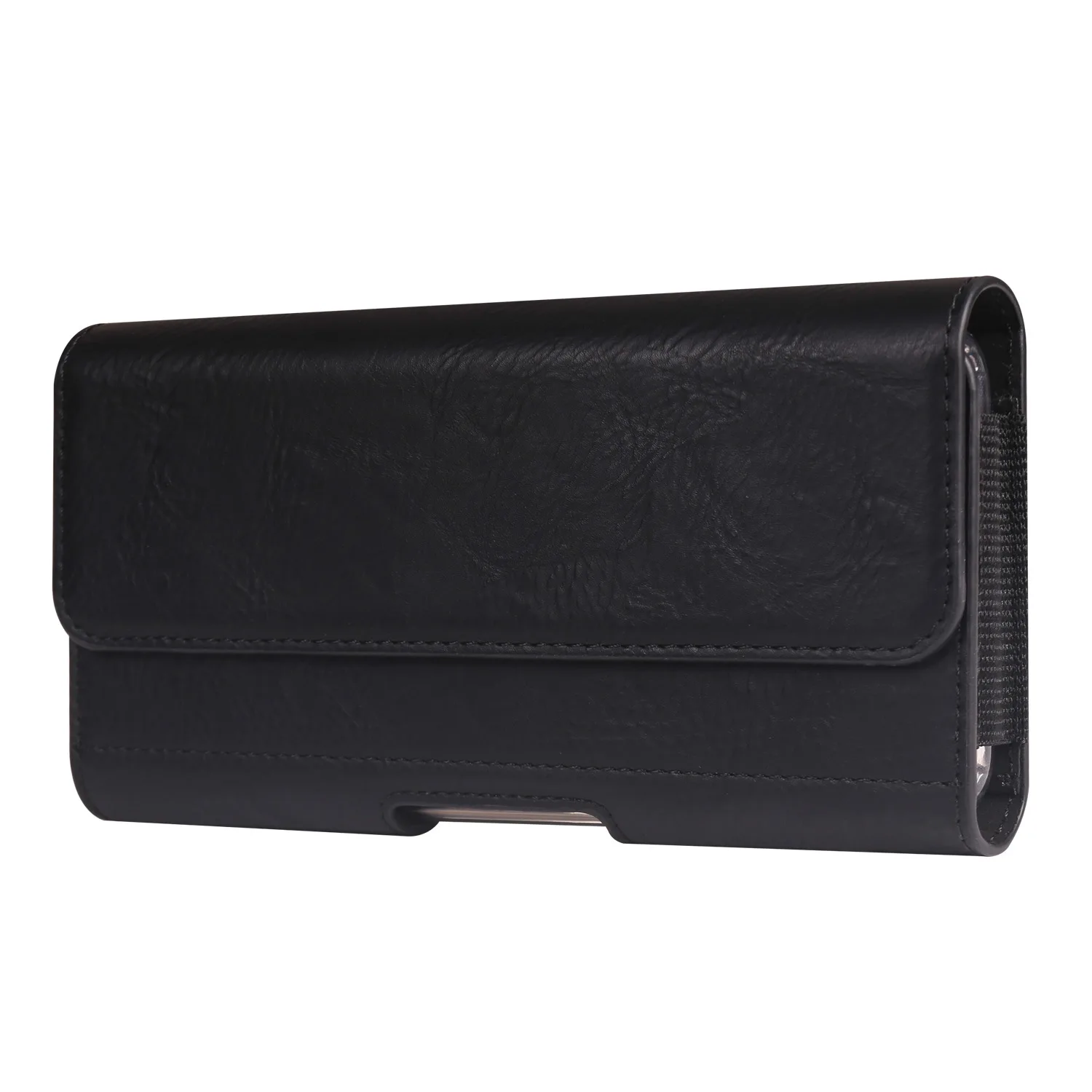 Fotografia 5: Bolsa para celular de couro pu, à prova d'água, carteira de negócios masculina, capa de telefone com clipe para iphone, xiaomi, huawei