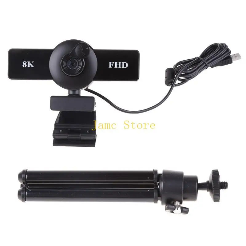 LX0B Webcam Camera 1080P Autofocus for PC Desktop Compute USB 2.0 With Microphone