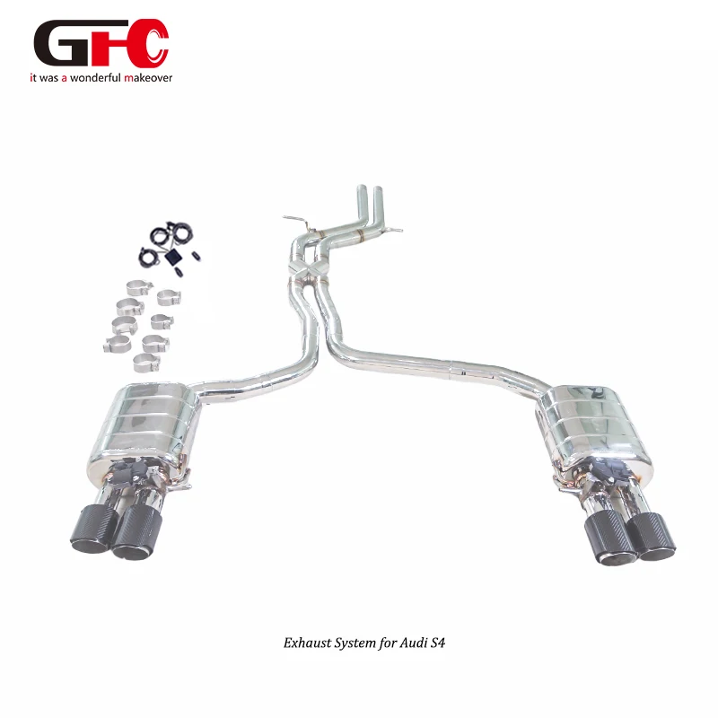

Factory R&D and Production SS304 S4 QU 3.0T CatBack Exhaust Pipe Valvetronic Exhaust System With Carbon Fiber Exhaust Tip
