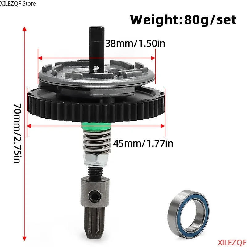 54T Complete Slipper Clutch Eliminator 6878A 6878 For 1/10 Traxxas Slash 4X4 Rustler 4X4 Stampede 4X4 VXL Upgrade Parts