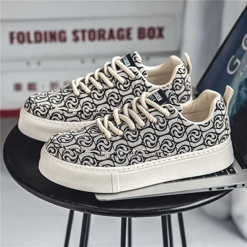 

Plataform Natural Leather Trendy Shoes Tennis Men's Sneakers Yellow Boots Men Sports Deadlift Deporte Sapatenes