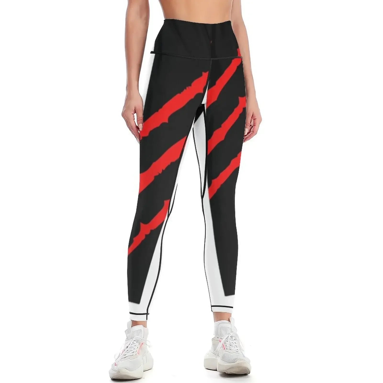 

Red animal claws Leggings flared gym top trousers Fitness clothing Womens Leggings