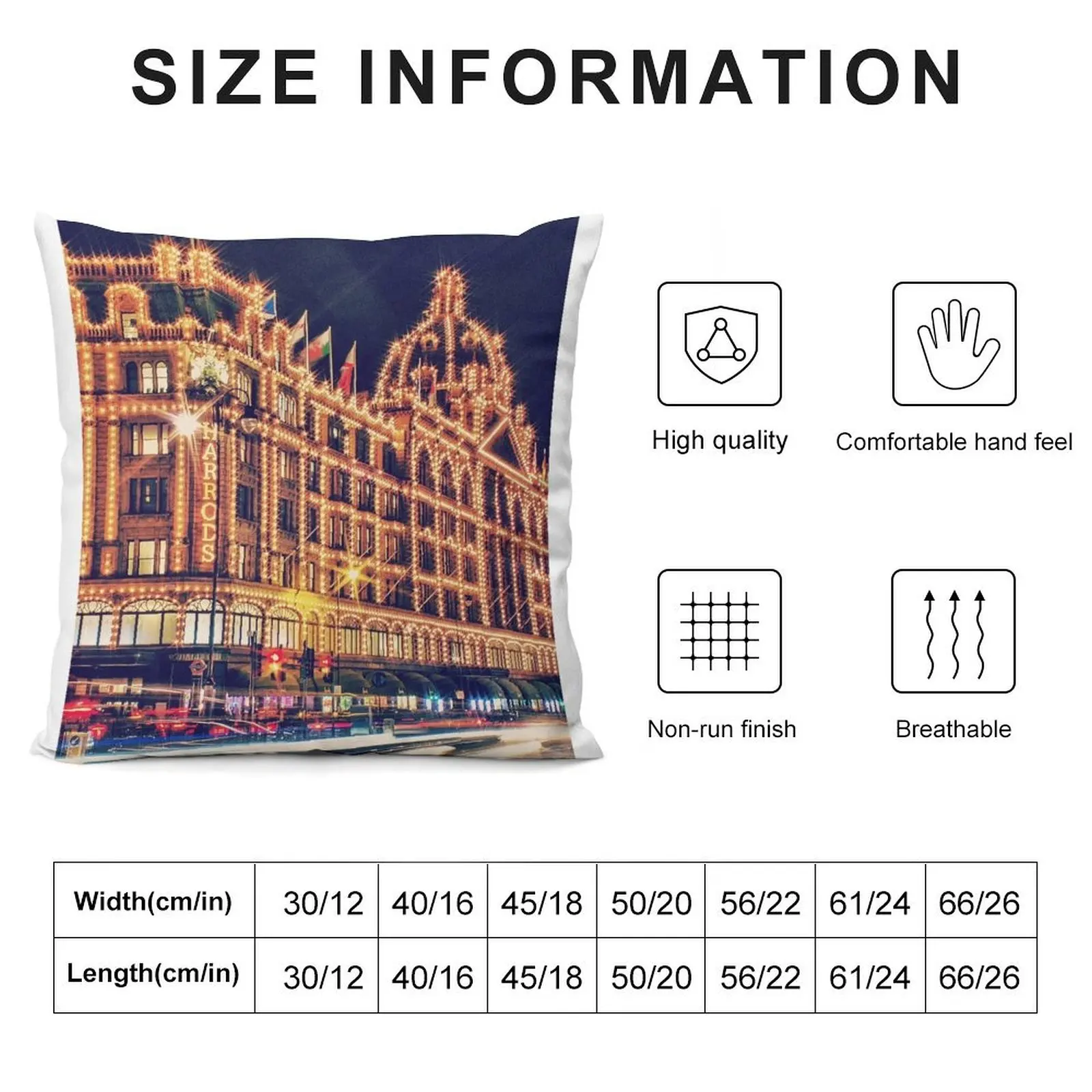 Harrods Throw Pillow Couch Cushions Sofa Cushion Cover pillow