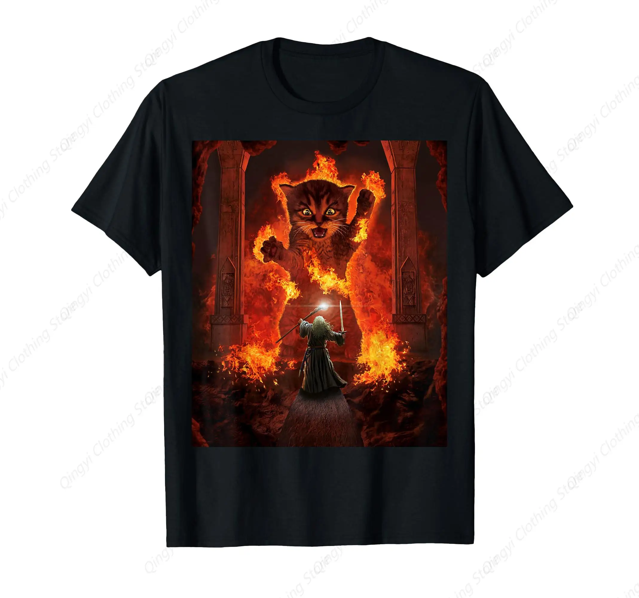 

Balrog Cat Funny Kitten Kitty Cat Lover T-Shirt