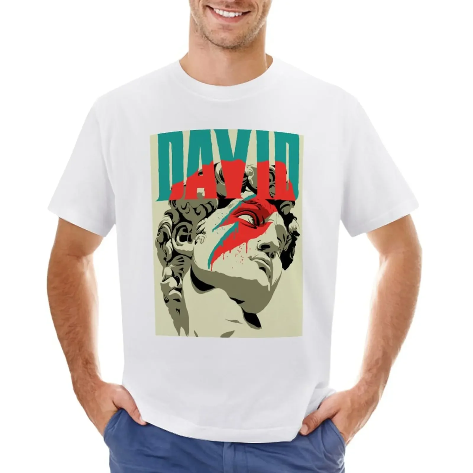 

David T-Shirt oversized summer clothes customs design your own customizeds T-shirt men