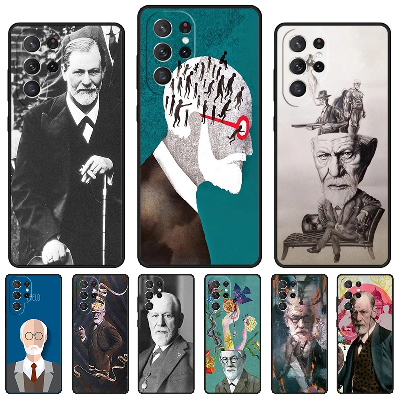 Sigmund Freud phone case For Samsung Galaxy S24 S23 S22 Ultra Note 10 20 Plus S8 S9 S10 S20 S21 FE Cover