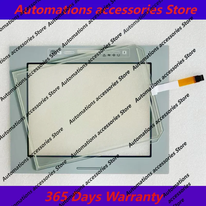 Touch Screen Panel Glass Digitizer for eTOP33C eTOP33C-0050 eTOP33B-0050 eTOP33C-0050-1 eTOP3300C eTOP33-0050 with Overlay Film