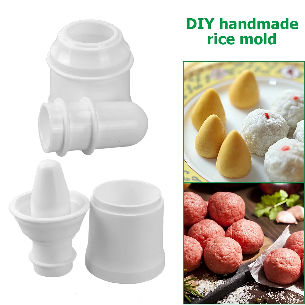 

Mini DIY Rice Ball Mold Press Maker, Multipurpose Kitchen Meat Ball Mold, Reusable Sushi Tool, Handmade Bento Mould