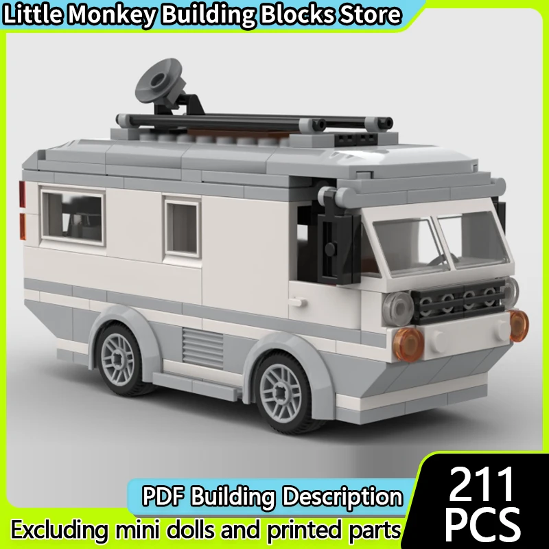 

Модель скоростного гоночного автомобиля MOC, строительные кирпичи, автофургон, автомобиль для отдыха, модульная технология, детские праздничные подарки, сборные игрушки, костюм