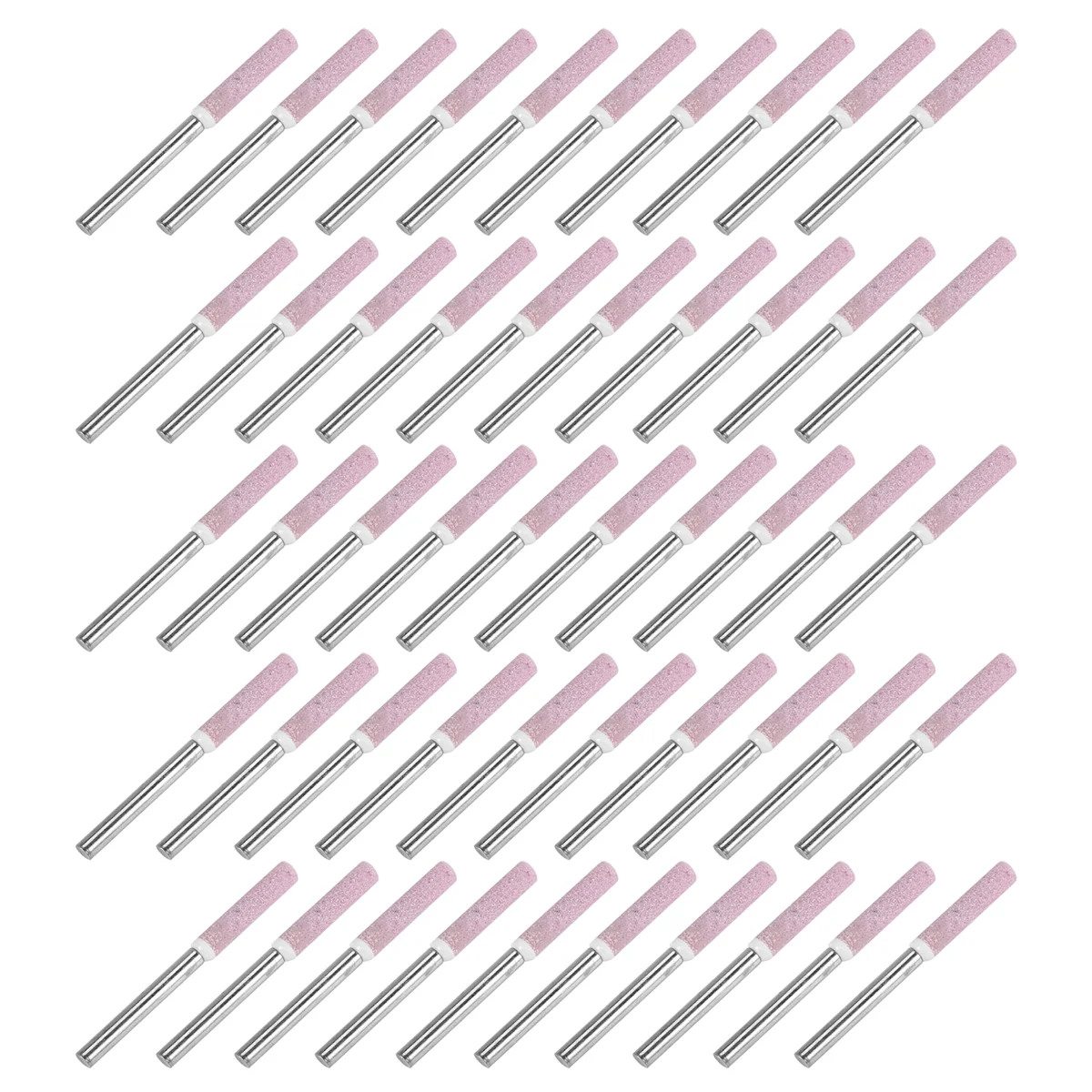 AA84 50 ชิ้น Burr บดหินแฟ้ม,ขัดเครื่องมือบด Bits สําหรับ Chainsaw Sharpener, 0.16 นิ้ว/4 มม.