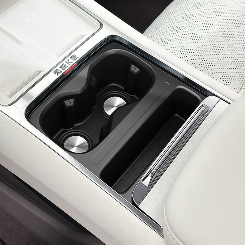 For ZEEKR 7X 2026 Car Central Control Water Cup Holder Anti-slip Waterproof Silicone Water Cup Pad Auto Decorative Accessories 5