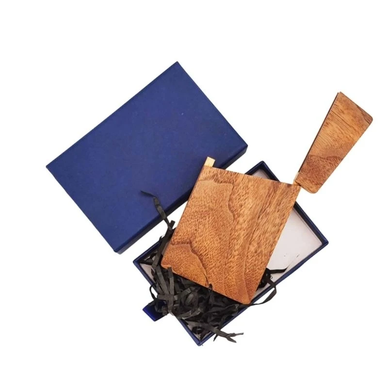 Professional Business Card Holder Hold 12-15 Card Wood Card Case Pocket Business Name Card Case Wood Card Holder K1KF