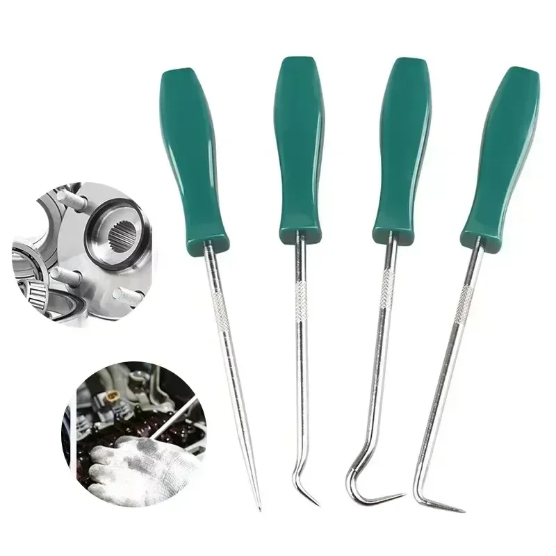 4pcss Car O-Ring Rubber Oil Seal Hook Combination Puller Remover Practical Parts Tyre Repair Essential Auto Motorcycle