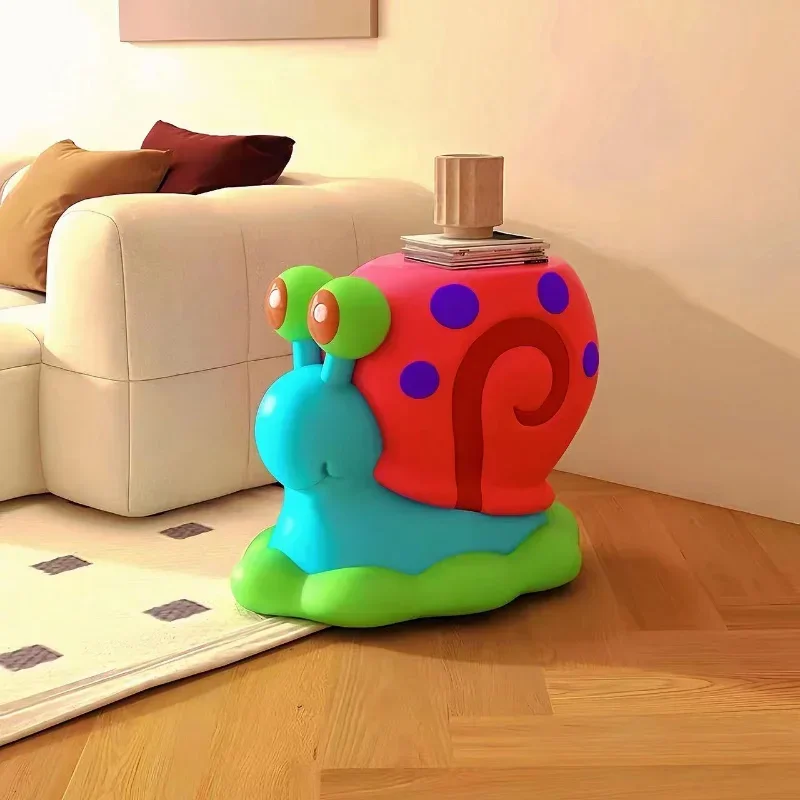 Taburete pequeño de dibujos animados Gary The Snail para el hogar, taburete para cambiar zapatos Xiaowo de celebridades de Internet, taburete bajo, taburete de sofá de lujo de alta gama