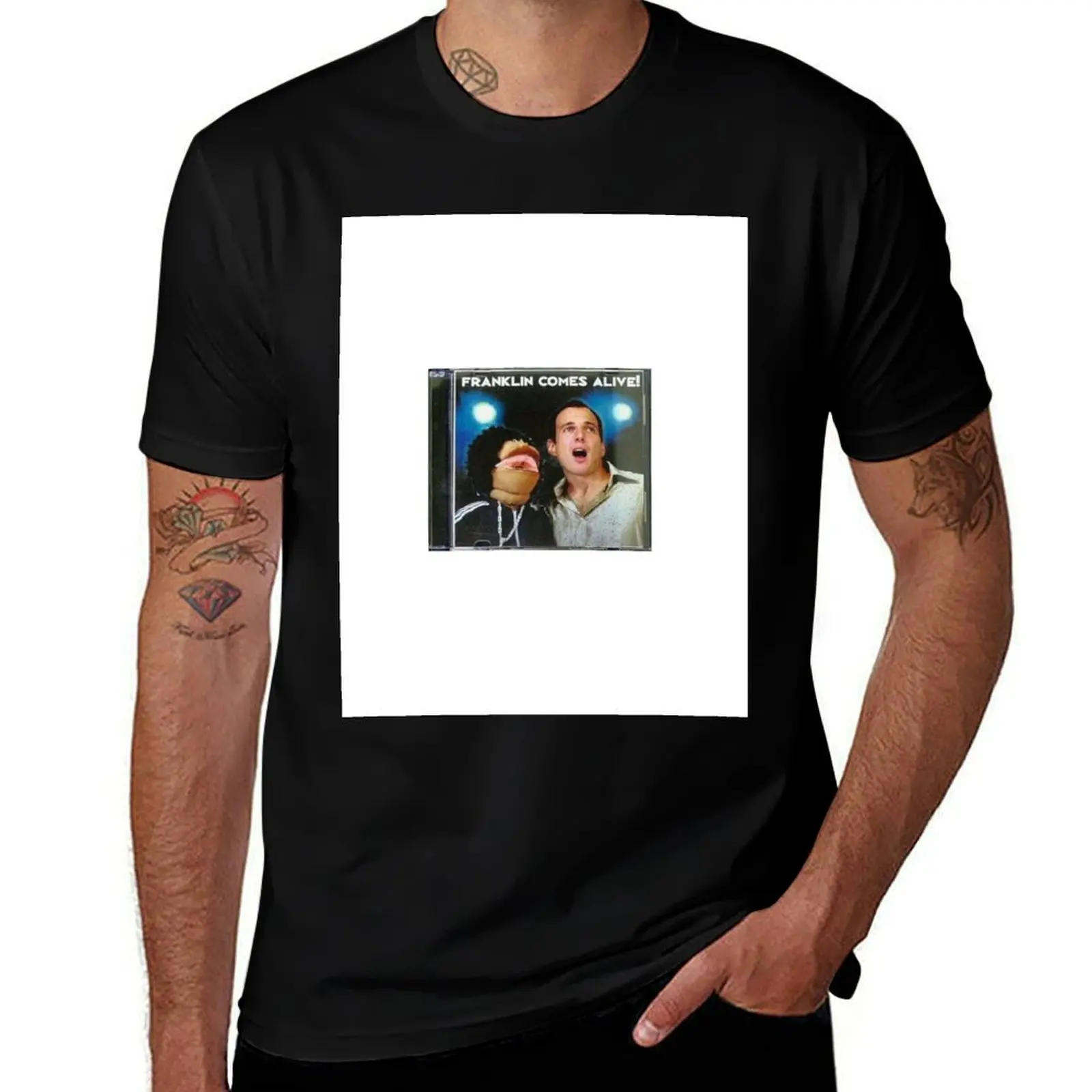 Arrested Development : Franklin revient à la vie ! T-shirt décontracté en coton doux à manches courtes avec motif autocollant