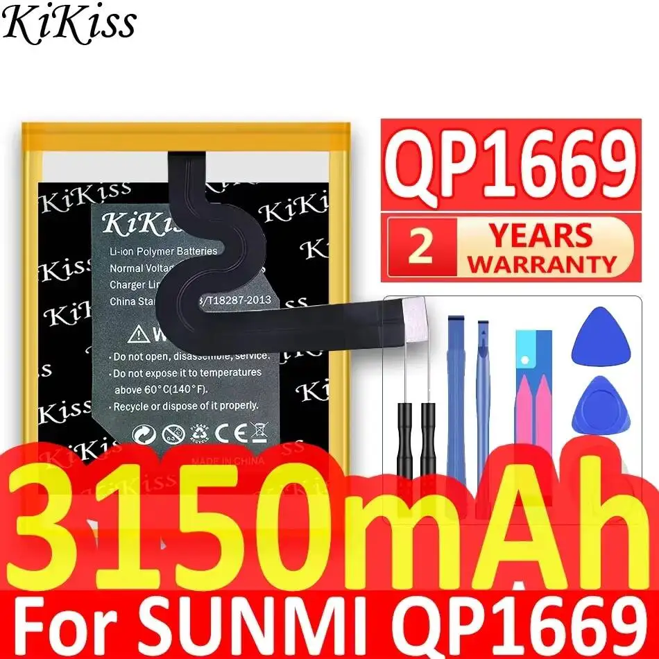 

Mobile Phone Battery Stable High Compatibility QP1669 3150mAh For Veken For Sunmi V2 Pro